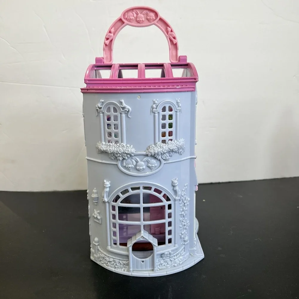 Fisher Price Precious Places Pet Parlor Vintage 1990s Folding Playset‎ Lavender